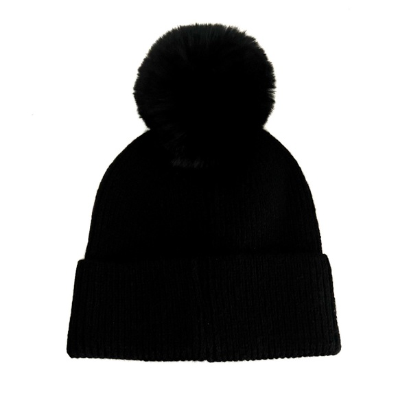 2PC SET🔥🆕BLING RHINESTONE BLACK BEANIE HAT & BLACK SCARF SET - Picture 7 of 7